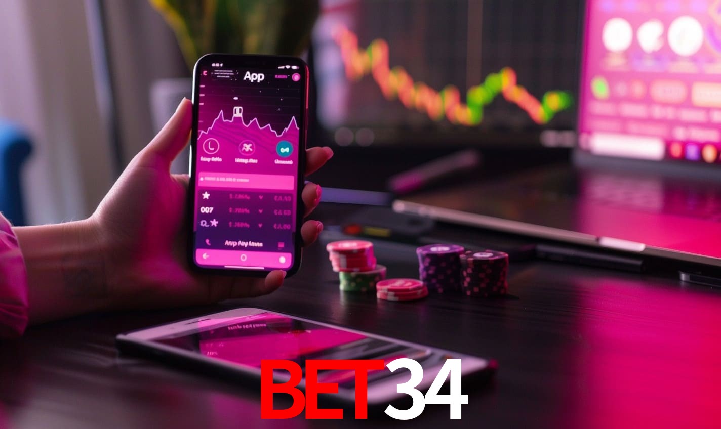 Recursos Exclusivos do App BET34 - Modo Offline, Login Biométrico